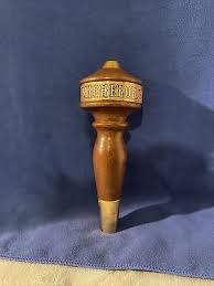 Vintage Michelob Round Gold Logo Wooden Beer Tap Handle w ...