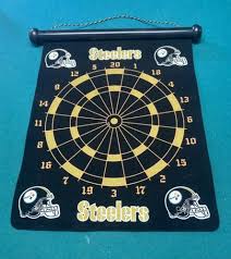 Pittsburgh Steelers NFL Felt Dartboard 20x15 Great 4 Man ...
