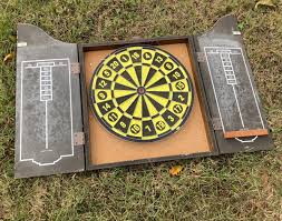 Vintage KINGS HEAD Pub Dart Board Cabinet | EstateSales.org