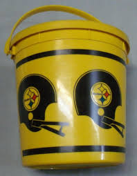 Pittsburgh Steelers, Small Plastic Bucket, Handle & Lid ...