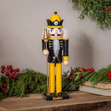 PITTSBURGH STEELERS 12" WOODEN NUTCRACKER STATUE – JR'S SPORTS