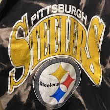 Men's Large NFL Pittsburgh Steelers Vintage True Fan Upcycled Bleached Tank | eBay