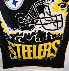 Vintage 1996 NFL Pittsburgh Steelers Beach Towel 59"×30" Team NFL NWOT | eBay