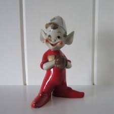 Vintage Mini Ceramic Pixie Figurine Holding Football, VTG RARE Sports Athlete Elf - Etsy