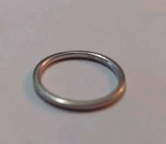 Vintage 14K White Gold 1.6 mm Band Ring Size 7.25 | eBay