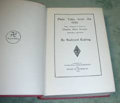 PLAIN TALES FROM THE HILLS by Rudyard Kipling 1899 CR ...