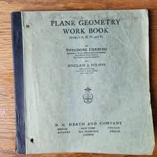 1931 Plane Geometry Work Book Theodore Herberg Sinclair Wilson DC Heath and Company - Etsy