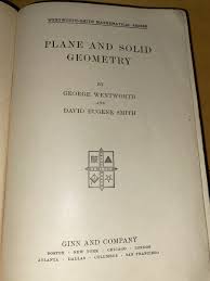 Vintage 1913 Plane And Solid Geometry Hardcover Book RARE | eBay
