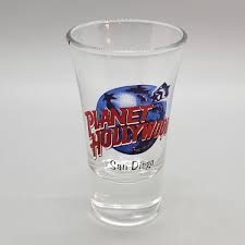 Planet Hollywood San Diego Shot Glass 3.5" Tall Flared Earth ...