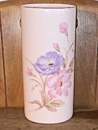 Vintage Japanese Vase Ming Tao Flower Pattern Pastel Pink 8 ...