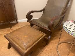 Leather Chair and ottoman for Sale in Los Angeles, CA - OfferUp