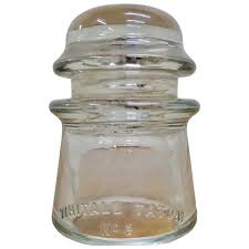Vintage Whitall Tatum No. 2 Clear Glass Insulator. For Sale ...