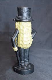 Vintage Cast Iron Planters Mr. Peanut 5 1/2" Figural Still ...