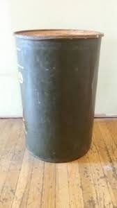 Vintage Green Military Water Can: Rusty Metal Decor ...
