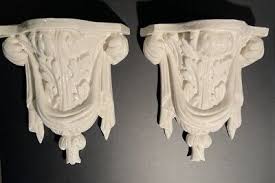 Vintage Pair Of Classical Ceramic Italian Made Wall Shelf Sconce - Rare | eBay