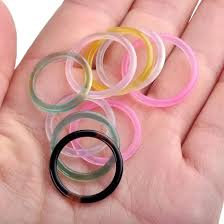 Bulk Jewelry For Sale Mixed Color Natural Stone Rings, Thin ...