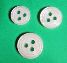 3) Vtg 1-5/16" 1-3/8" 1-7/16" GRADUATED SIZES WHITE PLASTIC ...