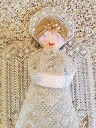 VINTAGE CHRISTMAS ANGEL TREE TOPPER CENTERPIECE PLASTIC ...