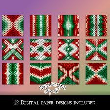 Christmas Sweater Pattern Seamless Digital Papers ...