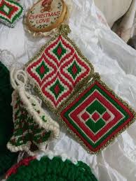 Handmade 27 Vtge. Christmas Ornaments/Decorations: Estate ...