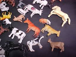 VINTAGE FARM ANIMALS WITH FENCE GROUP 2 | eBay