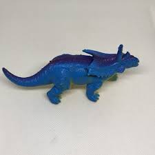 Dinosaur blue dotted red Chasmosaurus Action Figure | eBay