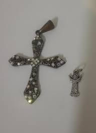 Authentic Colombian Emeralds 925 Silver Cross | Mercari