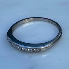 Vintage Platinum Diamond 1/2 Round Eternity Ring - Etsy