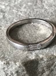 A Wonderful Simple Understated Platinum and Baguette Diamond ...