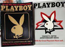 Lot - A large collection of Playboy magazines