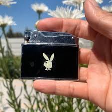 Working Vintage Lighter / Playboy Bunny / Black Enamel / 1960s 60s Mid Century / Slim Flat Ad / Wick Flint Pocket Petrol / Mens Ladies Gift - Etsy Australia