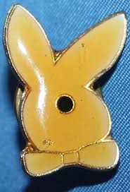 VINTAGE Yellow Playboy Bunny Lapel Pin | eBay