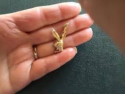 10K VINTAGE YELLOW GOLD PLAYBOY RABBIT CHARM OR PENDANT 2.9 GRAMS 1 INCH TALL | eBay