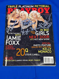 Lot #4 - Signed Playboy Magazine by Hugh & The Girls Next ...