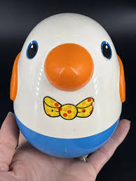 Vintage PLAYSKOOL Weeble Wobble Roly Poly Chime Bird Baby ...