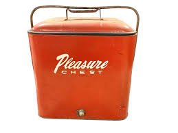 Lot - 1950's “Pleasure Chest” Ice Cooler
