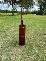 Primitive Wooden Butter Churn Antique Cream Milk Churner Wood Umbrella Stand