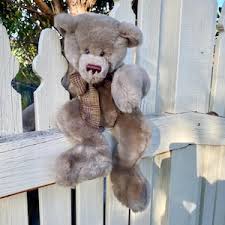 Vintage Gray Teddy Bear - Etsy Australia