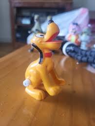 Disney Pluto Figurine Ceramic Vintage (Scuff Marks On Paint) Good Condition | Mercari