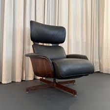 1960s Midcentury Modern Leather Recliner Lounge Chair by ...