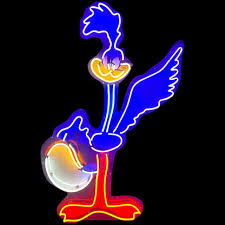 Real Neon Sign - Road Runner Beep Beep Die Cut Cartoon ...