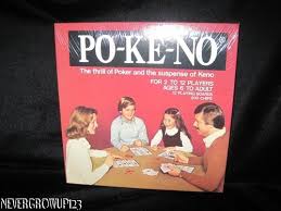VINTAGE 1970's PO-KE-NO~POKENO~GAME~12 CARDS~200 CHIPS ...