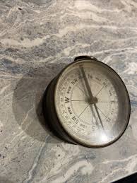 Antique c1870 Brass James W. Queen & Co. Surveyor Compass Barometer Instrument | eBay