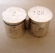 Beautiful Antique silver CHRISMATORY C and CH Catholic ...