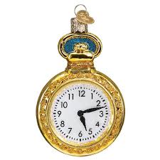 Pocket Watch Ornament – Old World Christmas