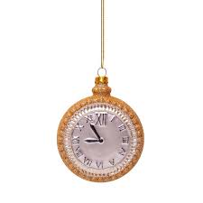 Vondels Glass Shaped Christmas Ornament - Gold Watch – Elenfhant