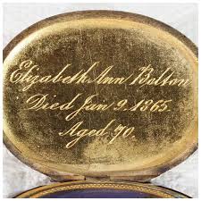 Victorian Memorial Hair Portrait Necklace 15k Gold. For Sale at Ruby Lane