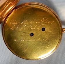 Transitional 18K Ruby Cylinder Repeater Antique Pocket Watch