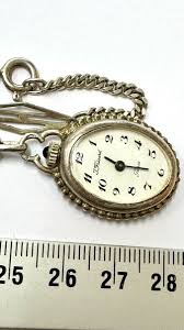 Fresard Vintage Silver Watch Pendant With A Very Long Chain 50x2 Cm | eBay
