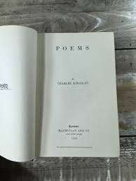 1889 Antique Poetry Book "Poems by Charles Kingsley" | eBay